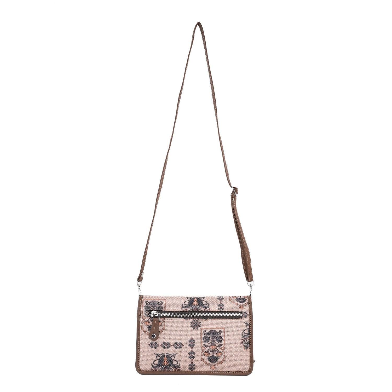 Beige Sling Wallet with Ethnic Prints – By Amic - Amic