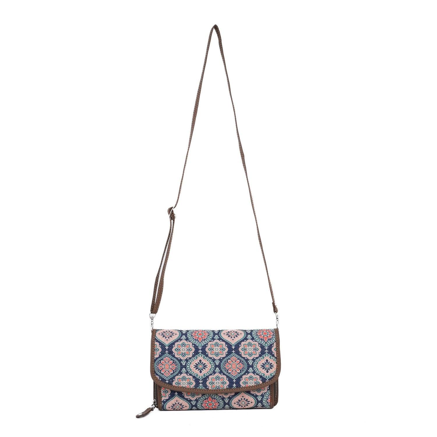 Stylish Multicolor Pattern Sling Wallet – Compact and Versatile Design by Amic - Amic