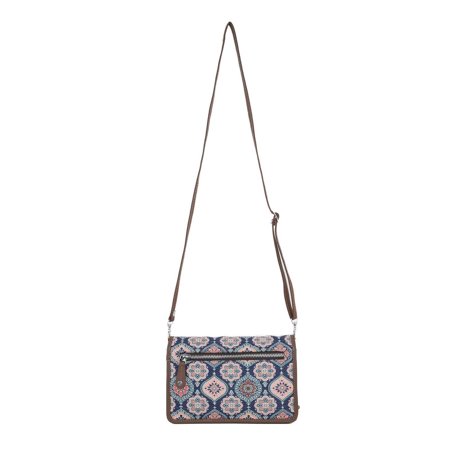 Stylish Multicolor Pattern Sling Wallet – Compact and Versatile Design by Amic - Amic