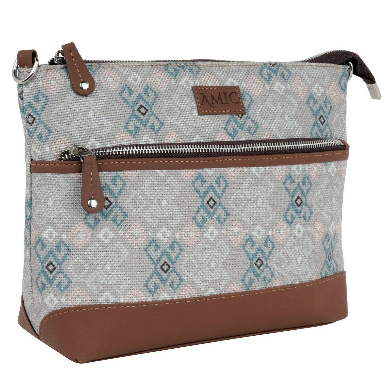 Elegant Grey Printed Side Shoulder Bag | AMIC - Amic