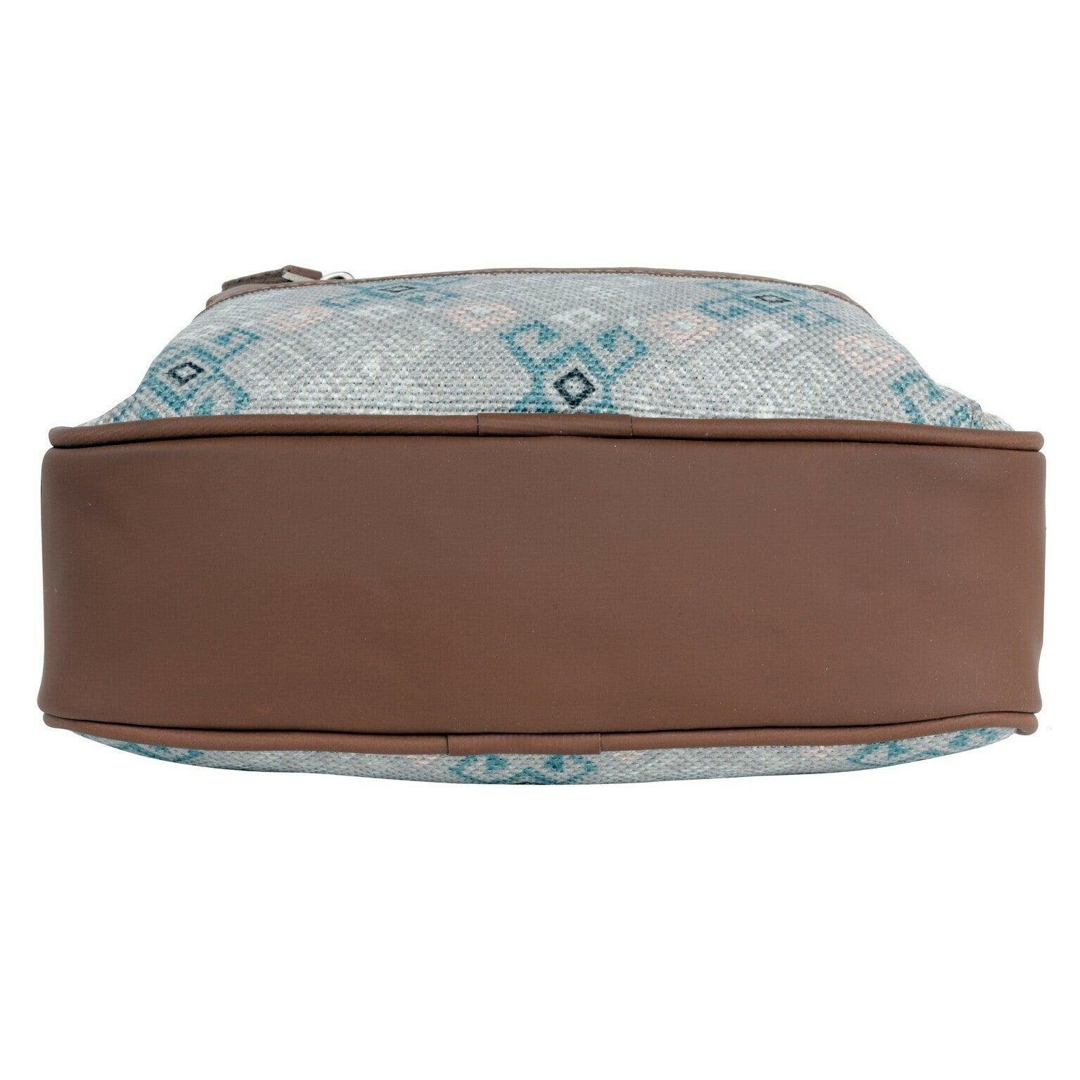 Amic Grey Patterned Sling Wallet – Compact and Stylish for Daily Use - Amic