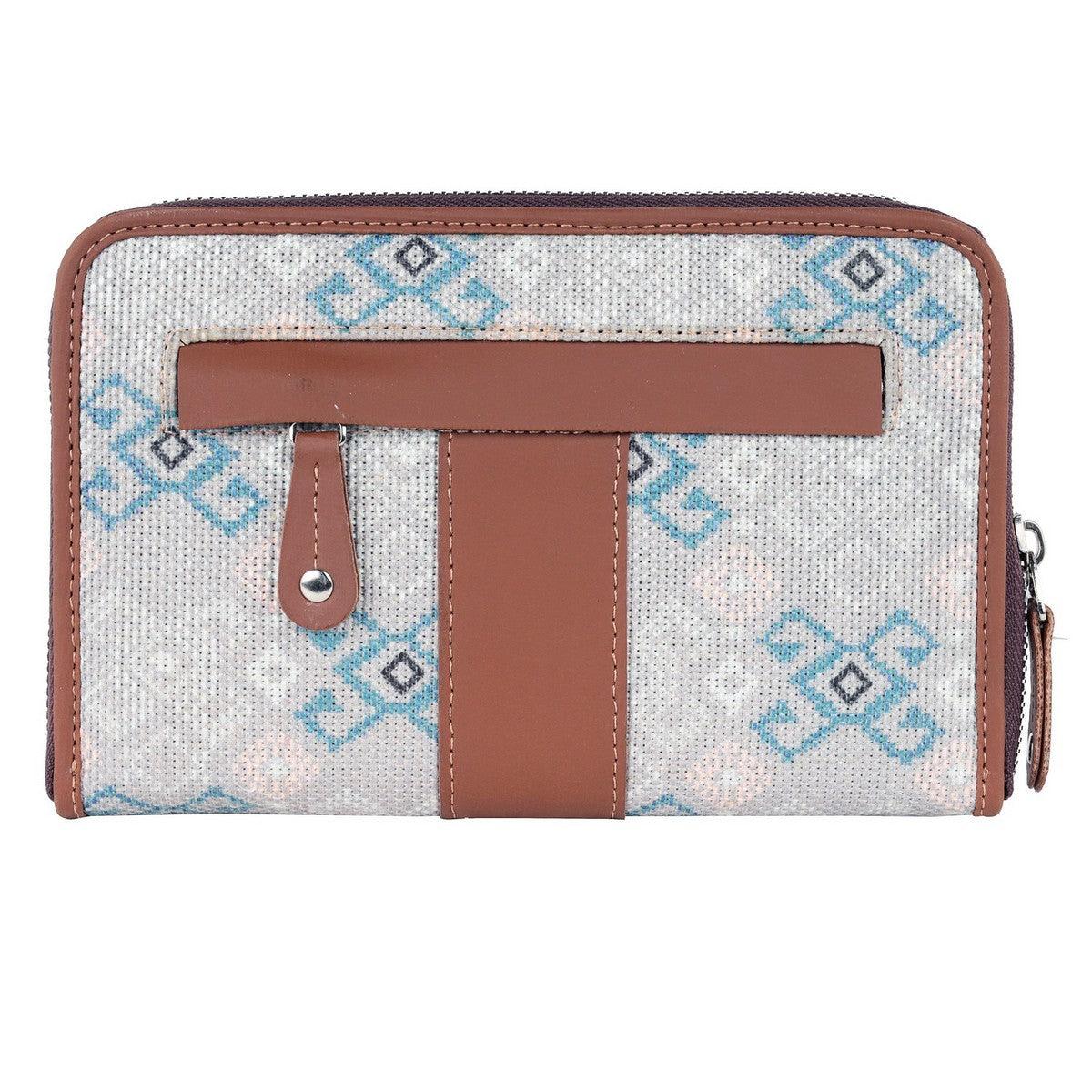 Geometric Pattern Chain Wallet – Modern Elegance by Amic - Amic