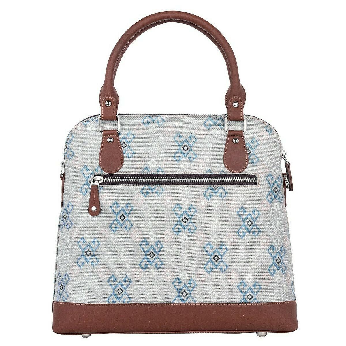 Handcrafted Blue Geometric Hand Shoulder Bag – Amic Style - Amic