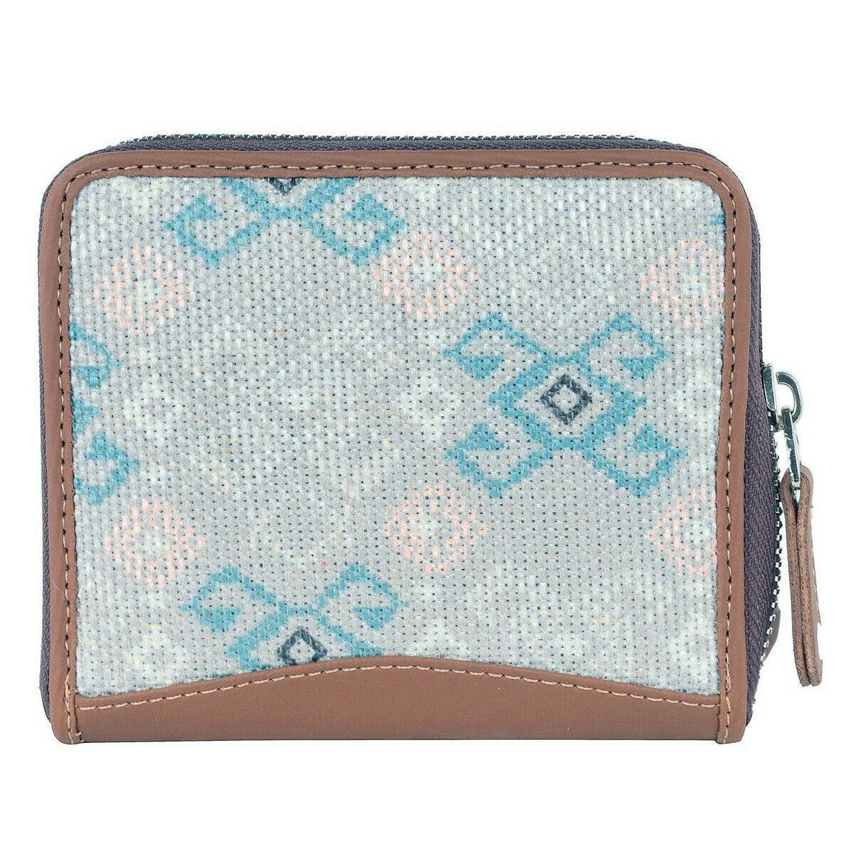 Elegant Mini Wallet with Pastel Geometric Patterns | AMIC - Amic