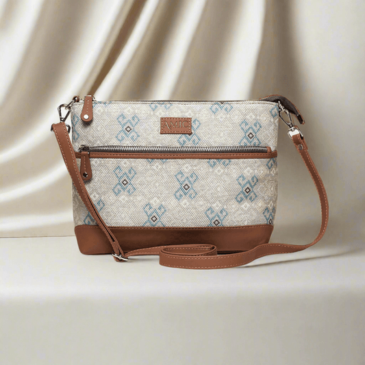 Elegant Grey Printed Side Shoulder Bag | AMIC - Amic