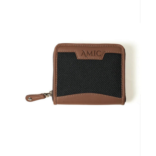 Black and Brown Compact Mini Wallet | AMIC - Amic