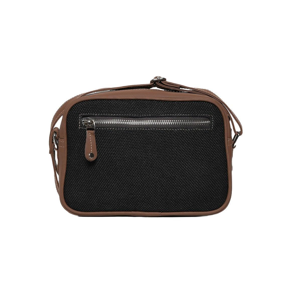 Amic Black Sling Wallet – Sleek and Functional Vegan Leather Design - Amic