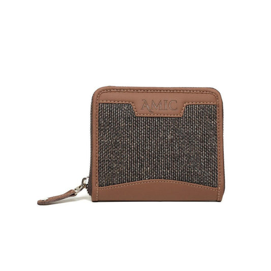 Classic Brown Textured Mini Wallet | AMIC - Amic