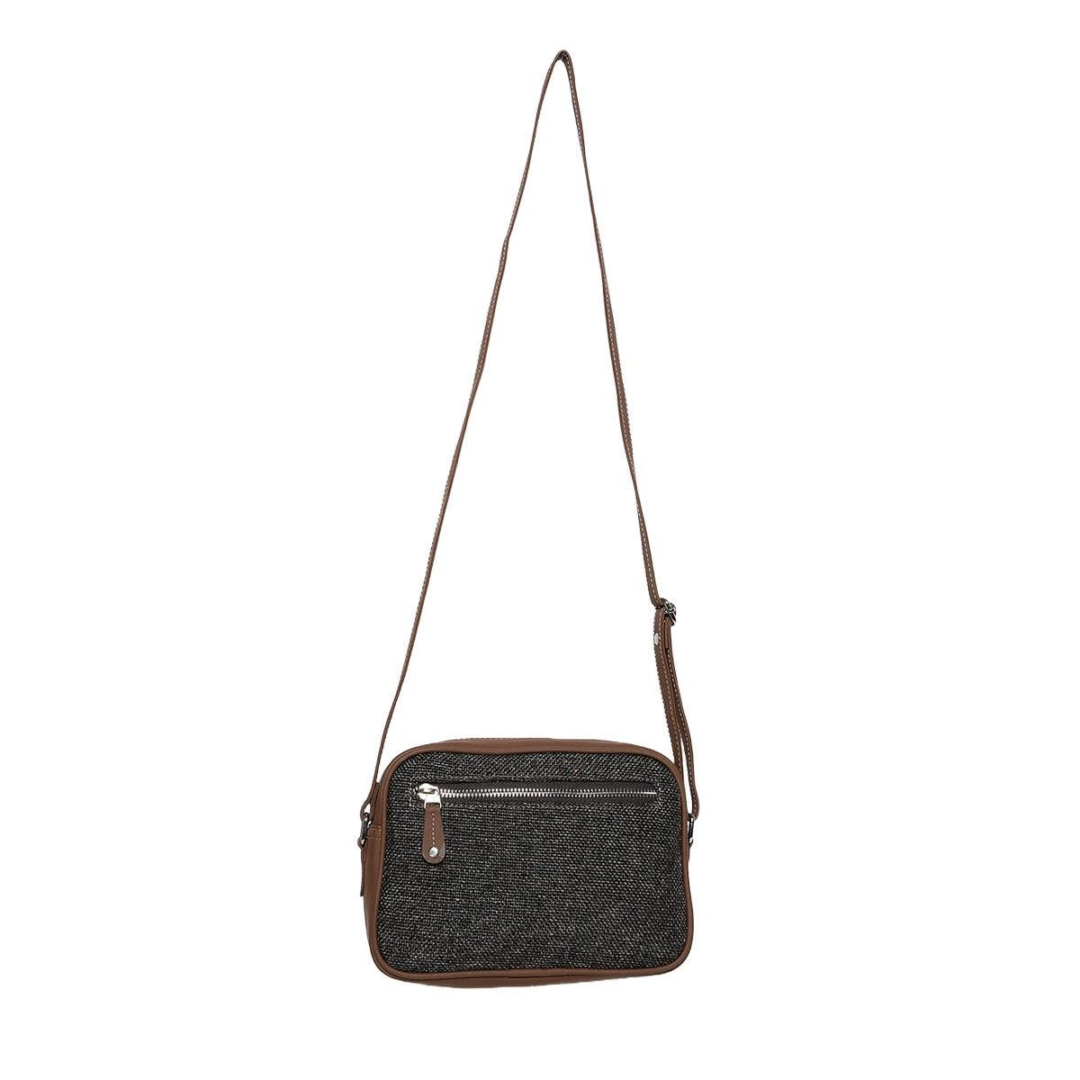 Amic Charcoal Sling Wallet – Compact Vegan Leather Organizer - Amic