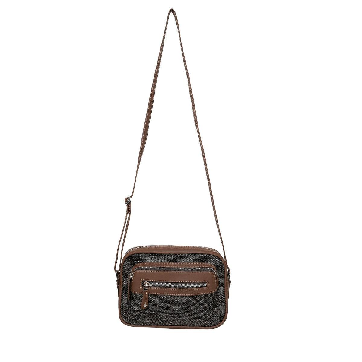 Amic Charcoal Sling Wallet – Compact Vegan Leather Organizer - Amic