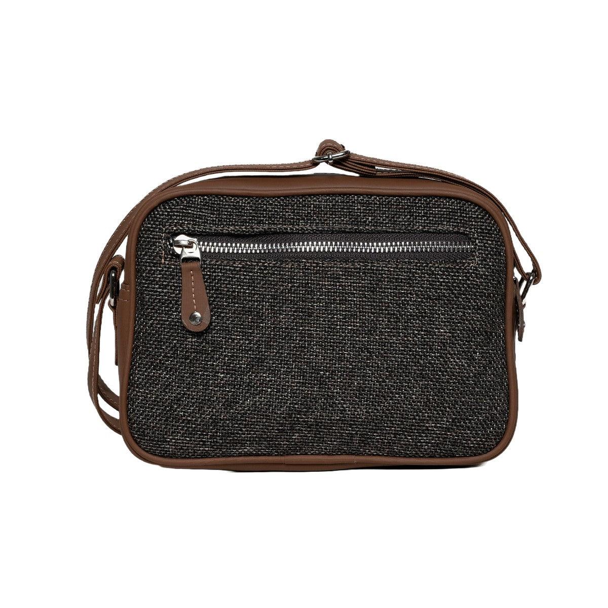 Amic Charcoal Sling Wallet – Compact Vegan Leather Organizer - Amic