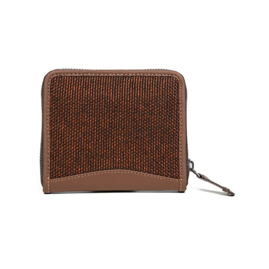 Brown Woven Texture Mini Wallet | AMIC - Amic