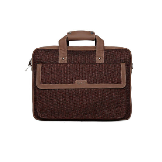 Amic Elegant Maroon Laptop Bag – Stylish Vegan Leather Design for Everyday Use - Amic