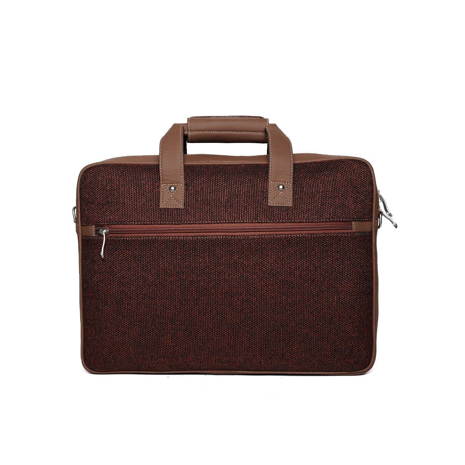 Amic Elegant Maroon Laptop Bag – Stylish Vegan Leather Design for Everyday Use - Amic