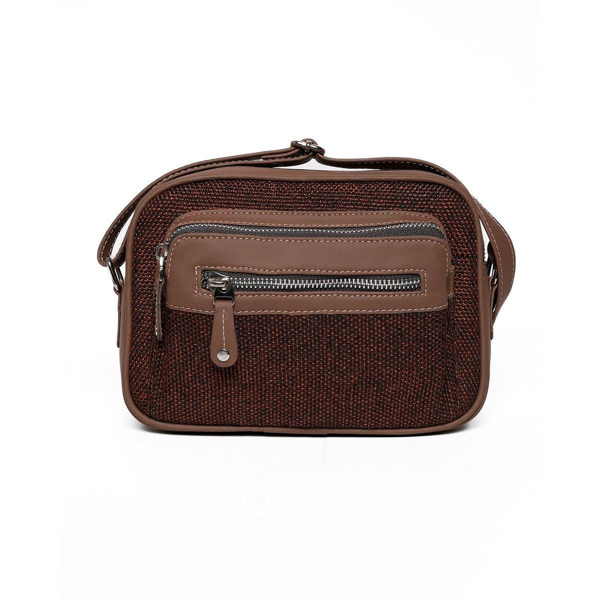Amic Chestnut Sling Wallet – Stylish and Compact Everyday Companion - Amic