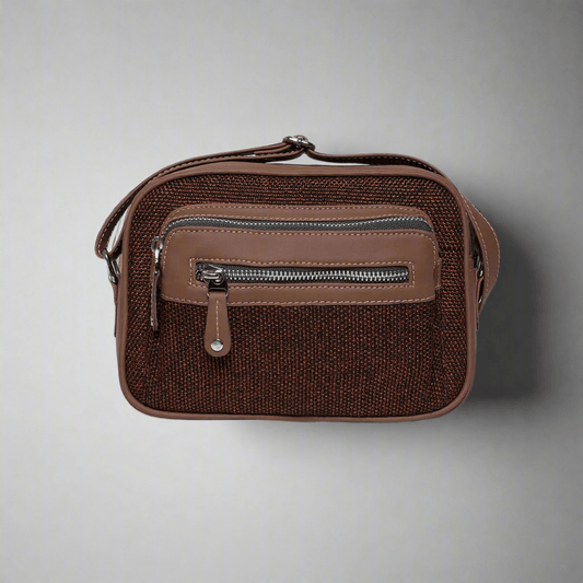 Amic Chestnut Sling Wallet – Stylish and Compact Everyday Companion - Amic