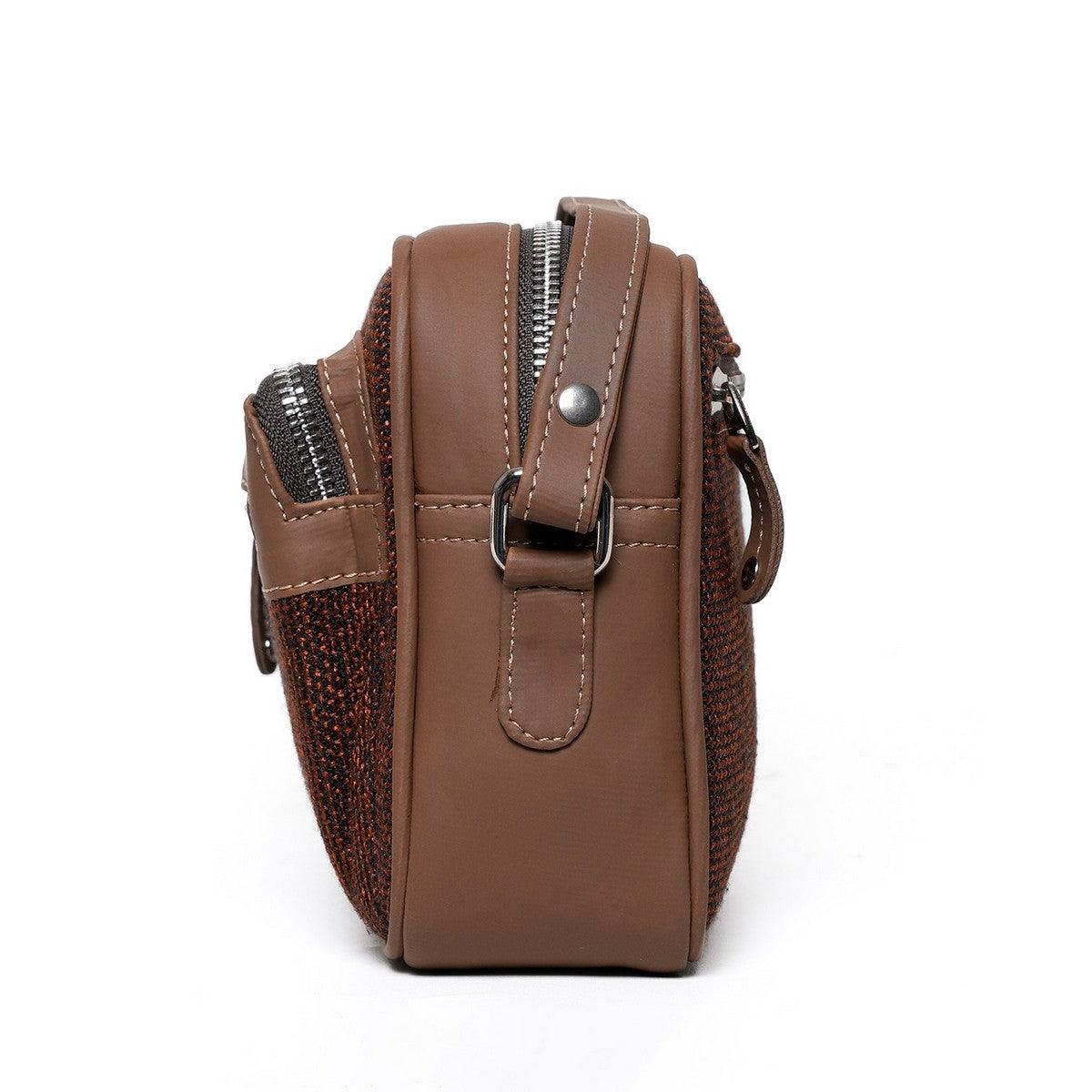 Amic Chestnut Sling Wallet – Stylish and Compact Everyday Companion - Amic