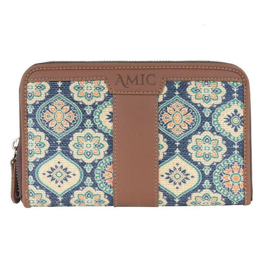Vibrant Floral Patterned Chain Wallet – Stylish Utility by Amic - Amic