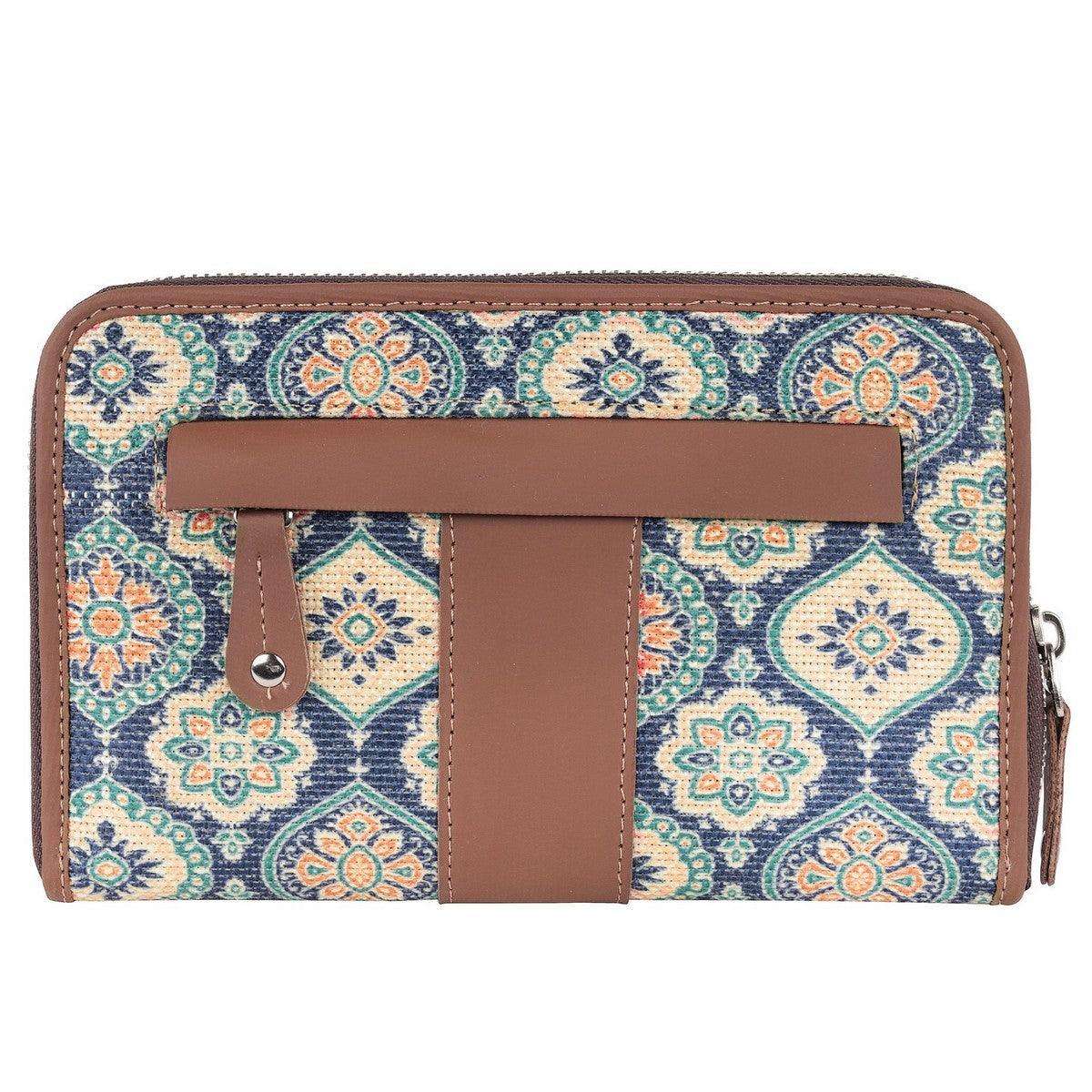 Vibrant Floral Patterned Chain Wallet – Stylish Utility by Amic - Amic