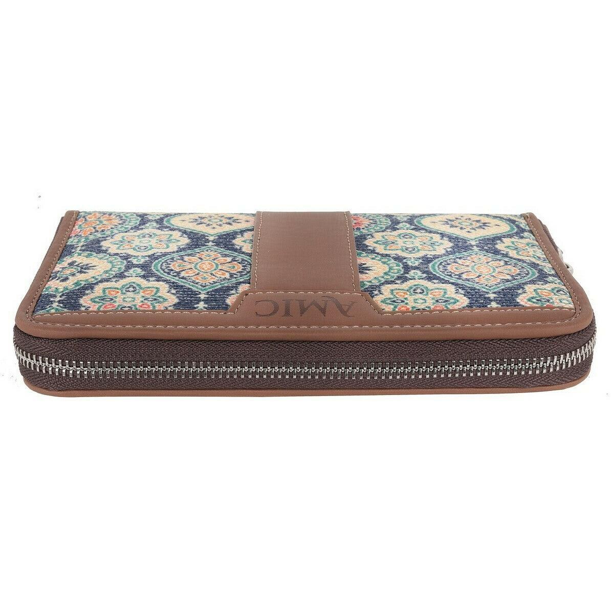 Vibrant Floral Patterned Chain Wallet – Stylish Utility by Amic - Amic
