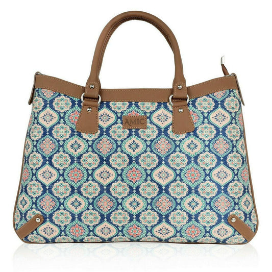Vibrant Handbag with Intricate Floral Patterns – Amic - Amic