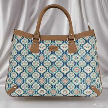 Vibrant Handbag with Intricate Floral Patterns – Amic - Amic
