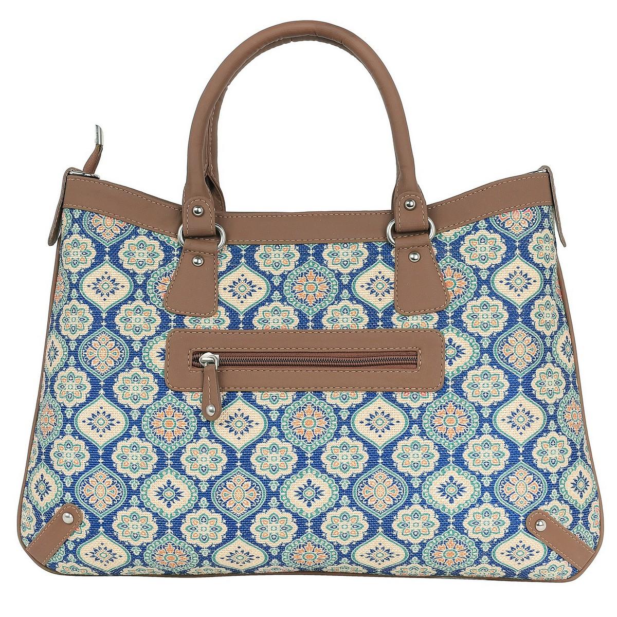 Vibrant Handbag with Intricate Floral Patterns – Amic - Amic