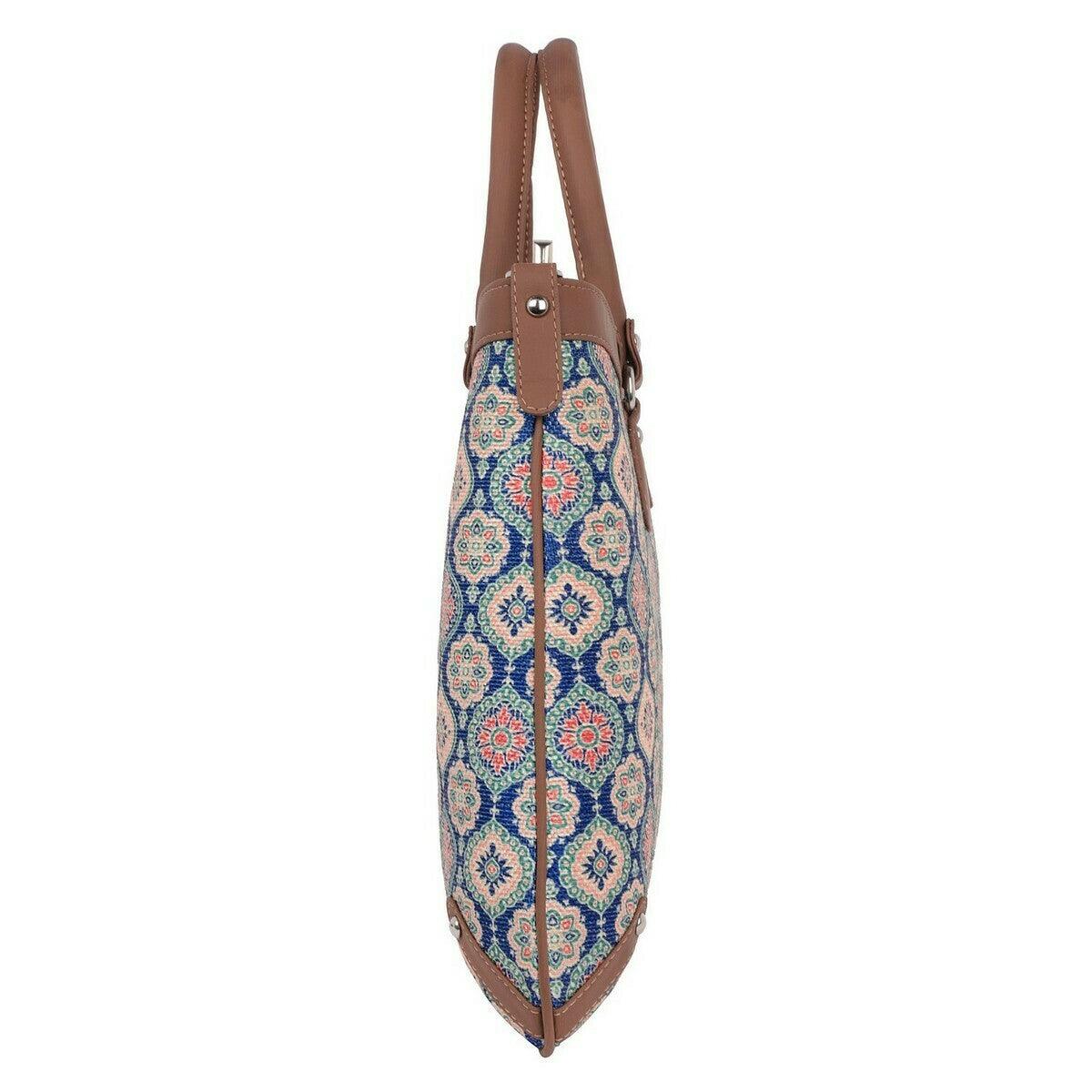 Vibrant Handbag with Intricate Floral Patterns – Amic - Amic