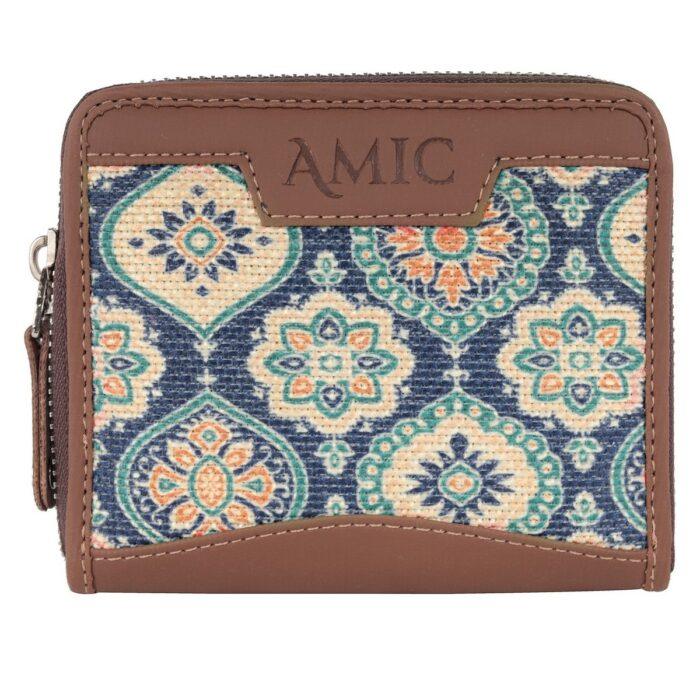 Blue Ethnic Pattern Mini Wallet | AMIC - Amic