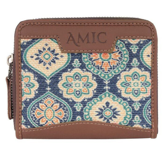 Blue Ethnic Pattern Mini Wallet | AMIC - Amic
