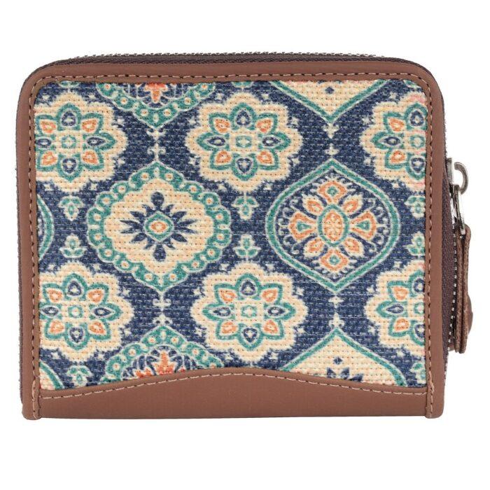 Blue Ethnic Pattern Mini Wallet | AMIC - Amic