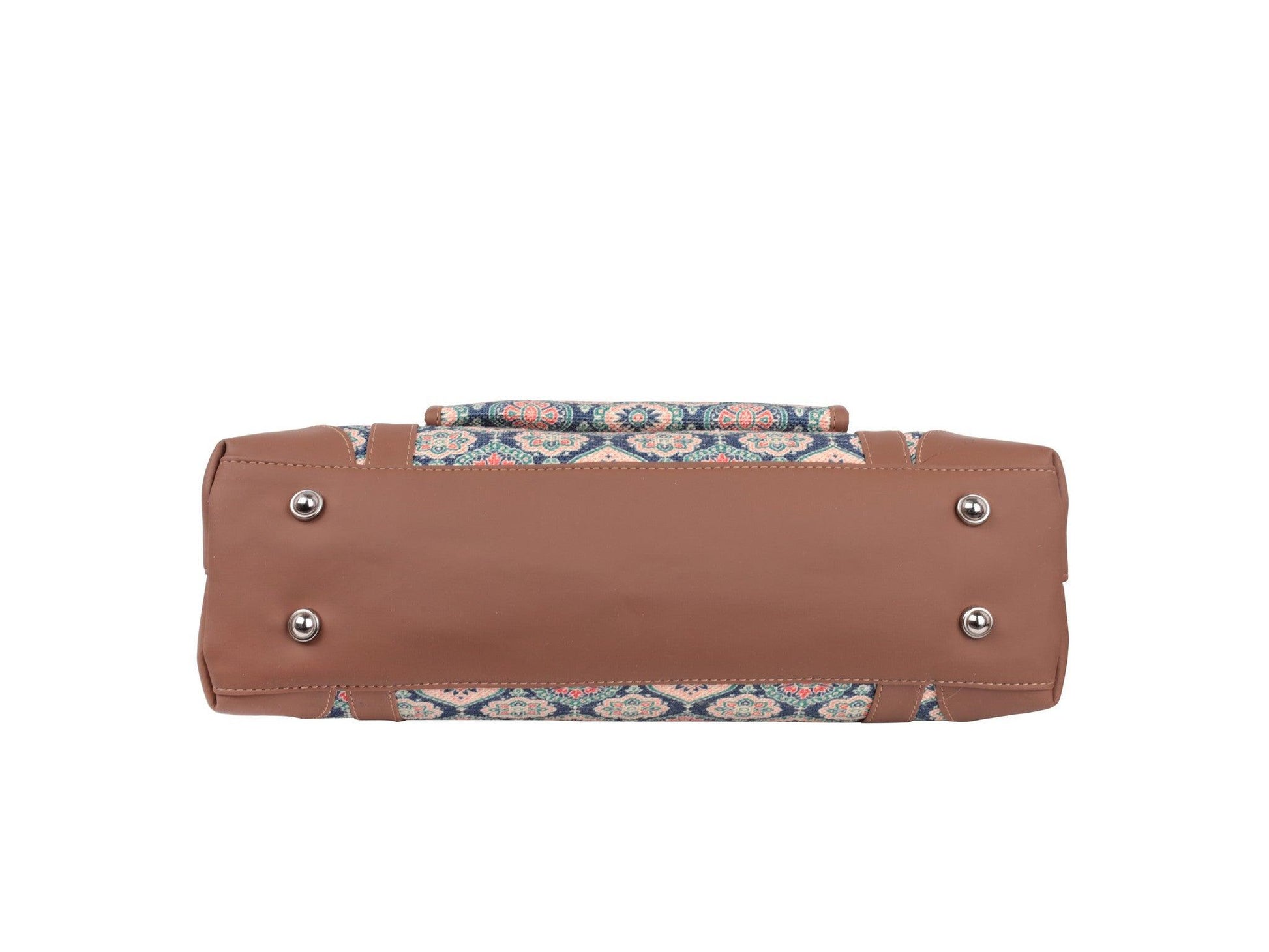 Multicolor Mosaic Pattern Vegan Leather Office Bag for Women - Stylish & Practical | Amic Bags - Amic