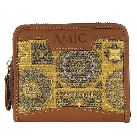 Yellow Ethnic Pattern Mini Wallet | AMIC - Amic