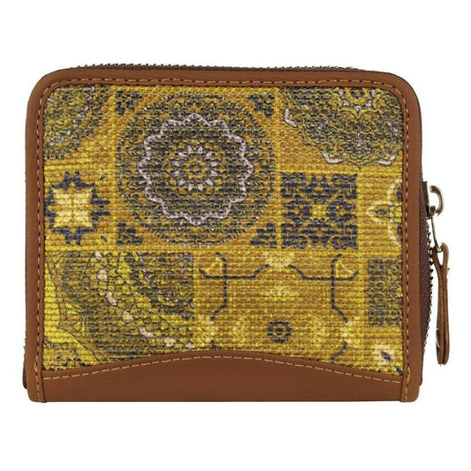 Yellow Ethnic Pattern Mini Wallet | AMIC - Amic
