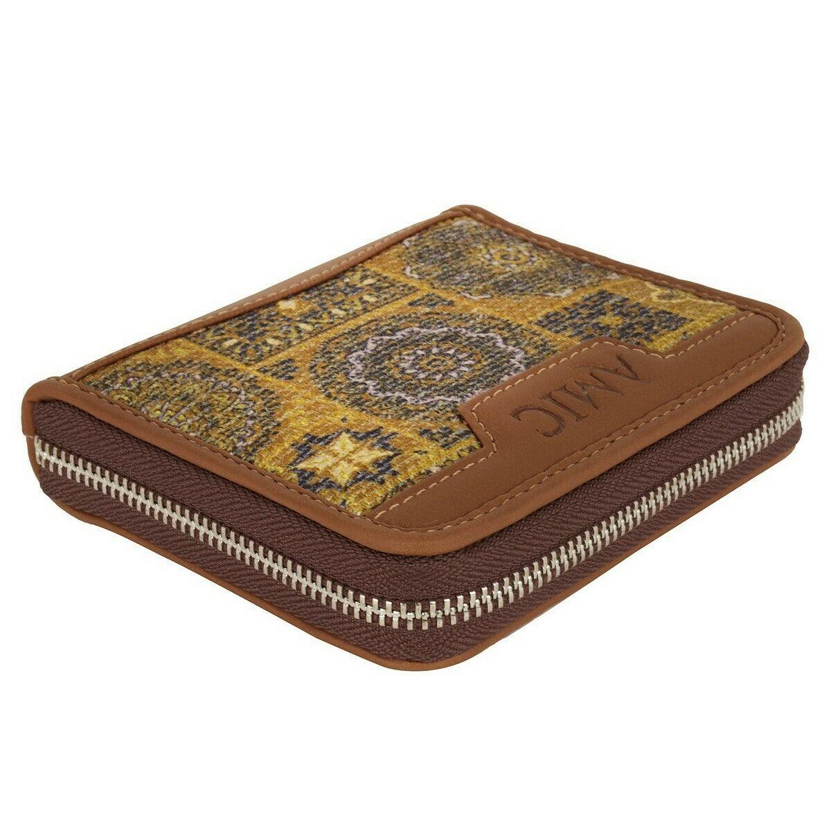 Yellow Ethnic Pattern Mini Wallet | AMIC - Amic