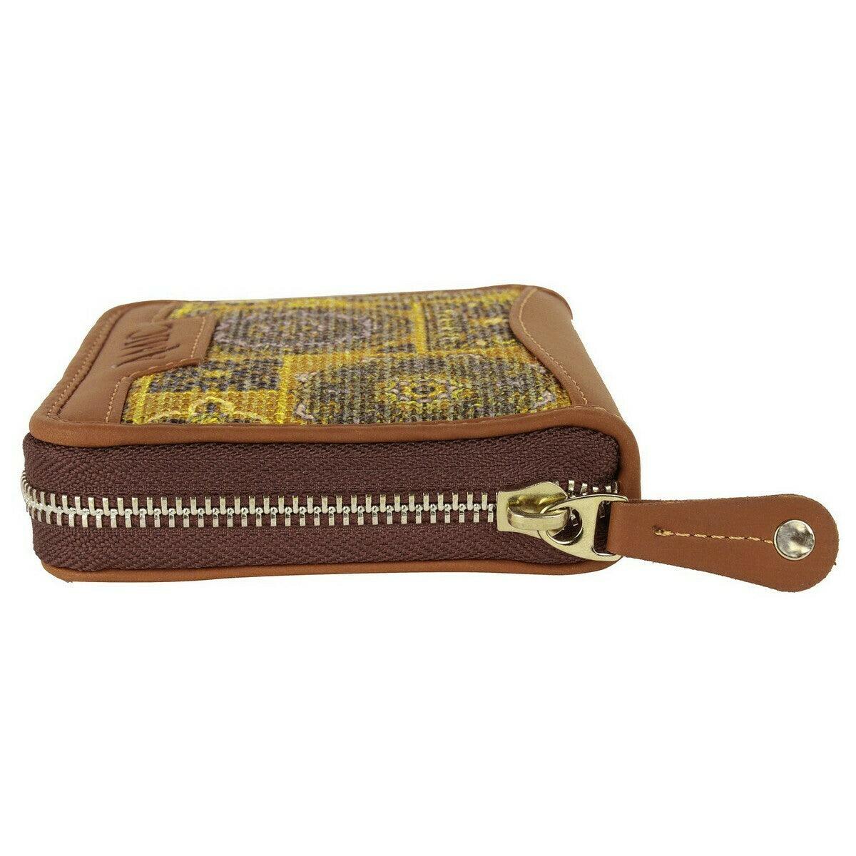 Yellow Ethnic Pattern Mini Wallet | AMIC - Amic