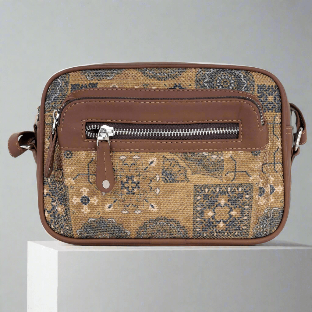 Amic Woven Heritage Sling Wallet – Stylish & Functional - Amic