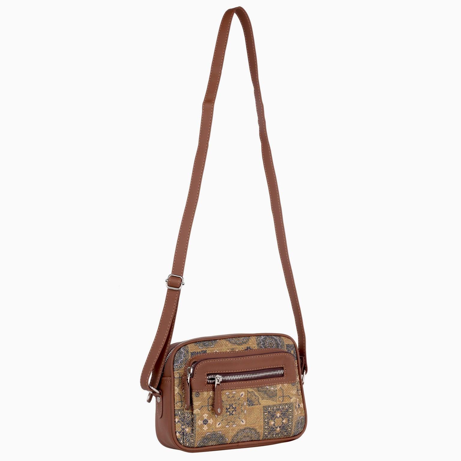 Amic Woven Heritage Sling Wallet – Stylish & Functional - Amic