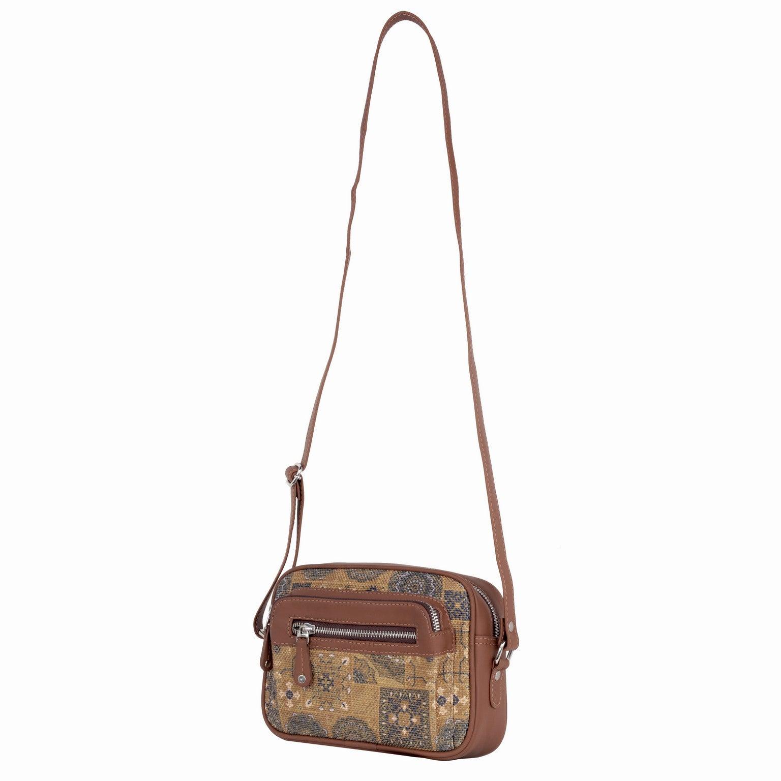 Amic Woven Heritage Sling Wallet – Stylish & Functional - Amic
