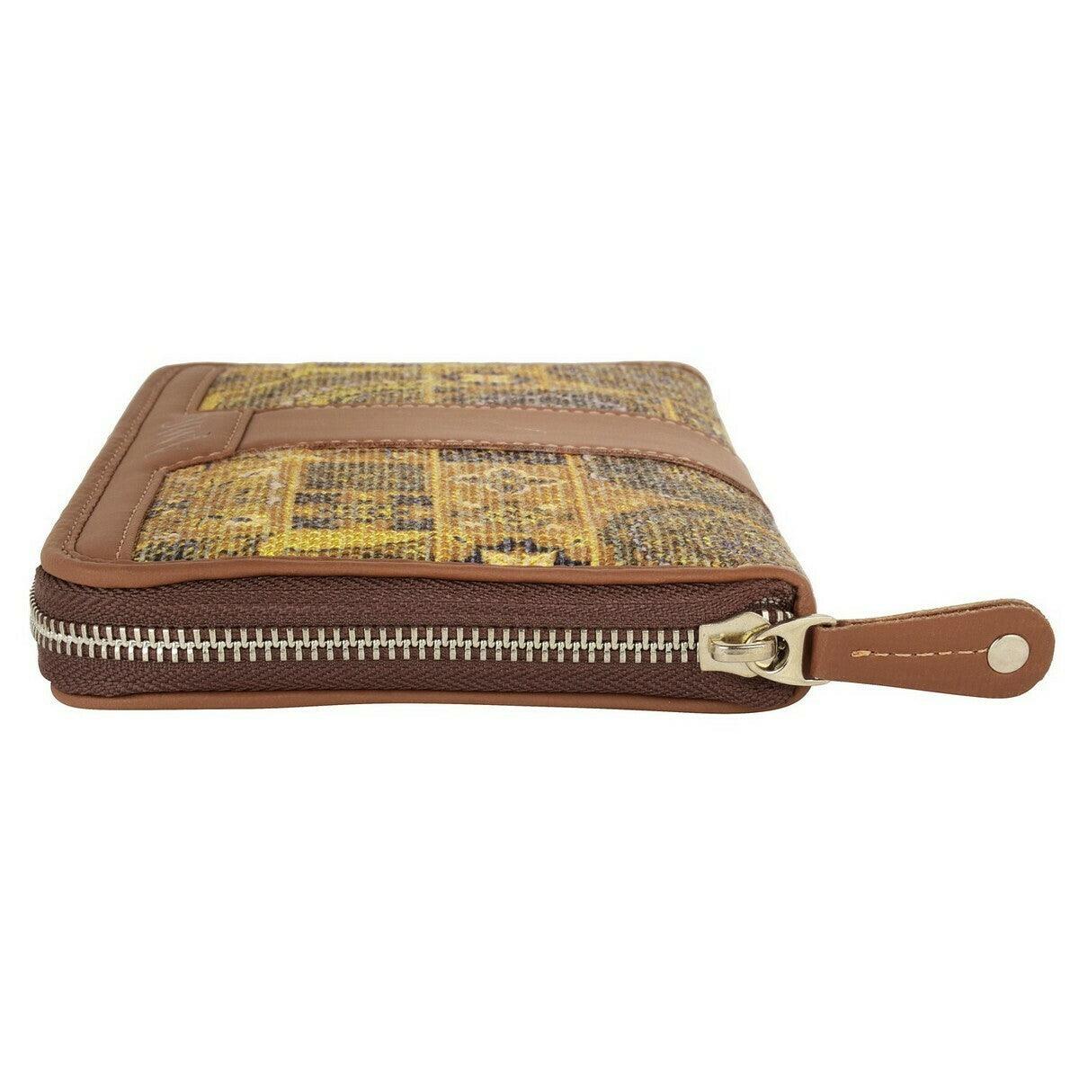 Elegant Yellow Printed Chain Wallet – Stylish & Compact Design by Amic - Amic