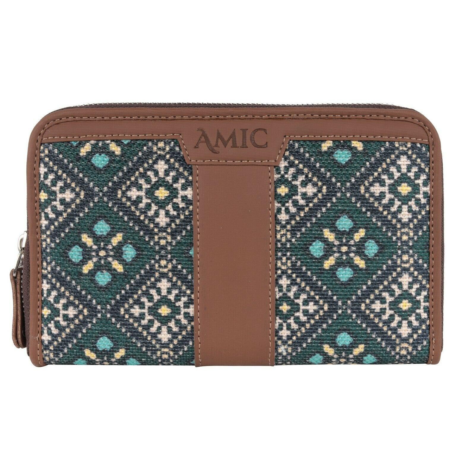 Stylish Blue Pattern Chain Wallet | AMIC - Amic