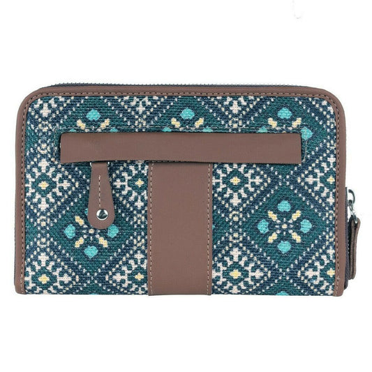 Stylish Blue Pattern Chain Wallet | AMIC - Amic