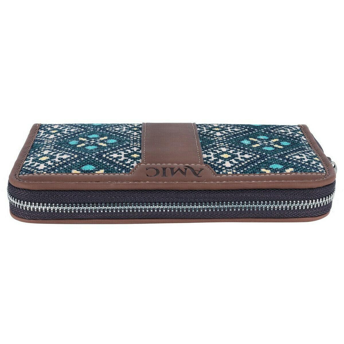 Stylish Blue Pattern Chain Wallet | AMIC - Amic