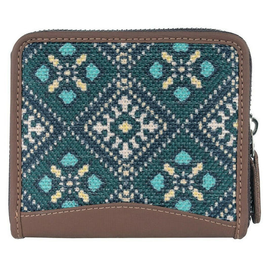 Green Patterned Mini Wallet | AMIC - Amic