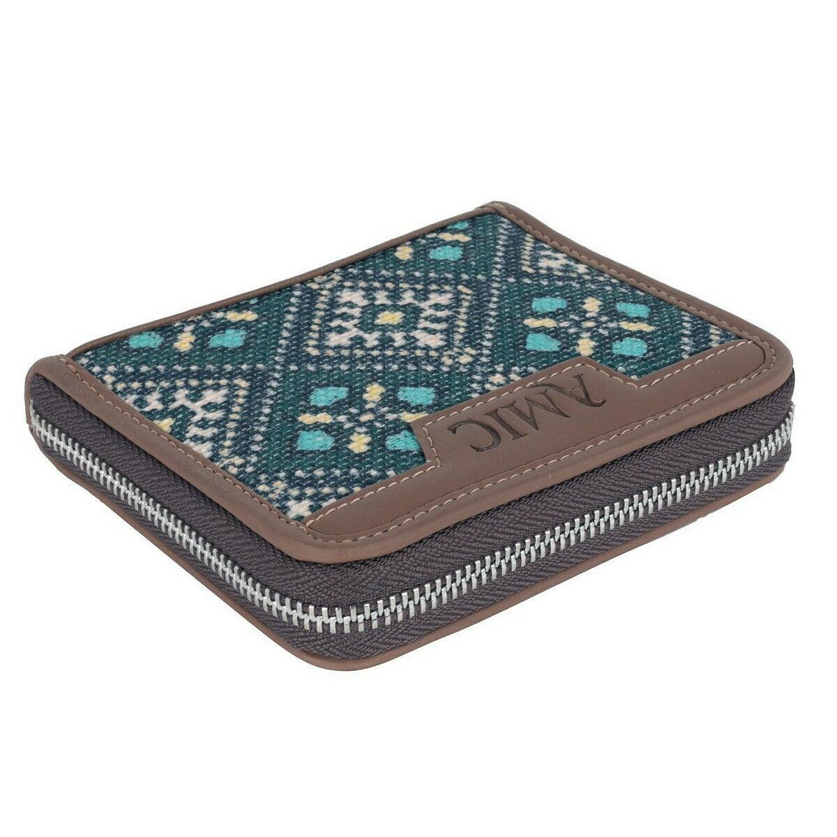 Green Patterned Mini Wallet | AMIC - Amic