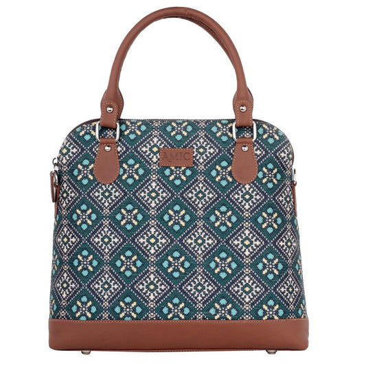 Elegant Blue Diamond Hand Shoulder Bag – Amic's Signature Style - Amic