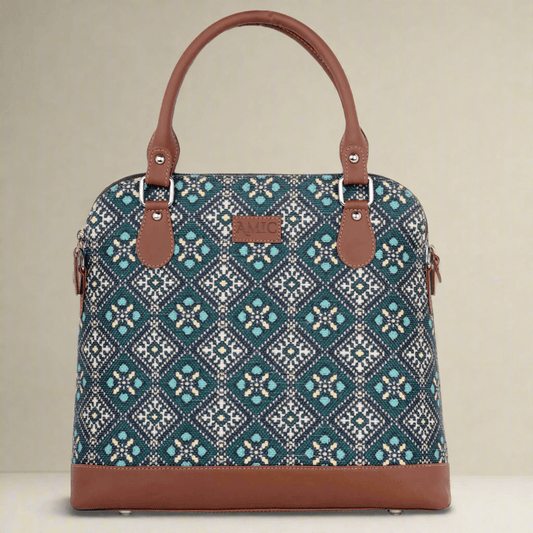 Elegant Blue Diamond Hand Shoulder Bag – Amic's Signature Style - Amic