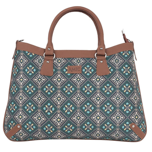 Handcrafted Handbag with Timeless Geometric Elegance – Amic - Amic