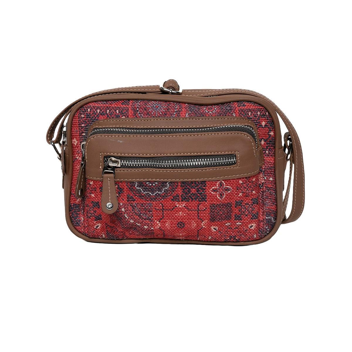 Amic Red Sling Wallet – Bold Design with Convenient Storage - Amic