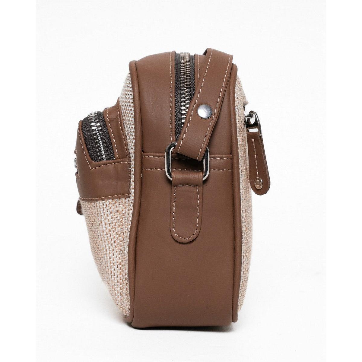 Amic Beige Sling Wallet – Minimalist Design for Everyday Style - Amic